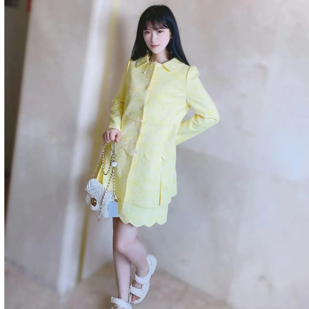 甜辣不规则裙摆连衣裙套装法式设计感下摆裙子美式学院复古