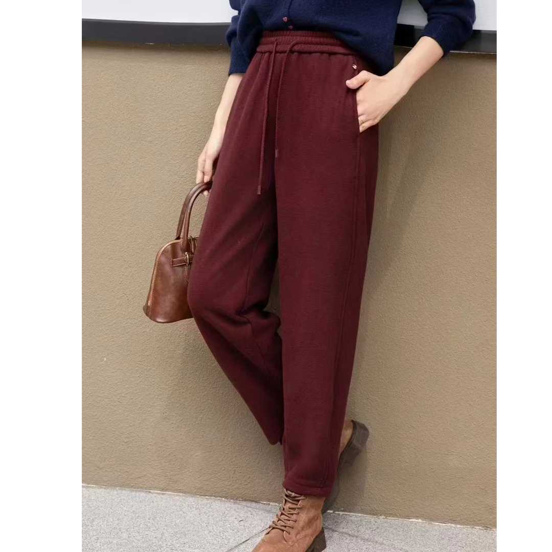 【宝贝家】7729依云裳羊绒一体绒男友裤