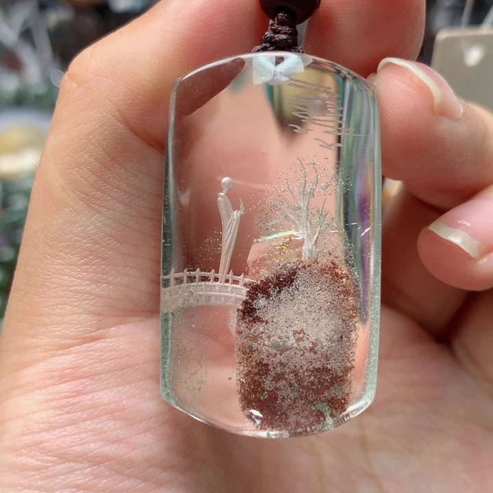 水晶吊坠(不含链)未镶嵌