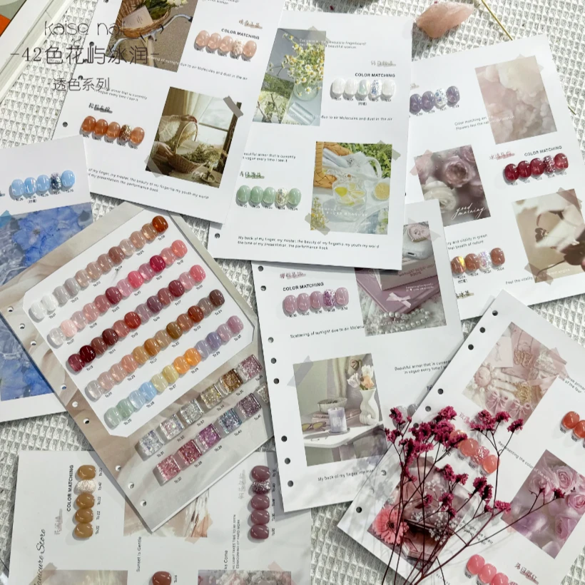 美博会新品【舍下花屿冰润透色42色甲油胶套装2024夏季新款爆款】