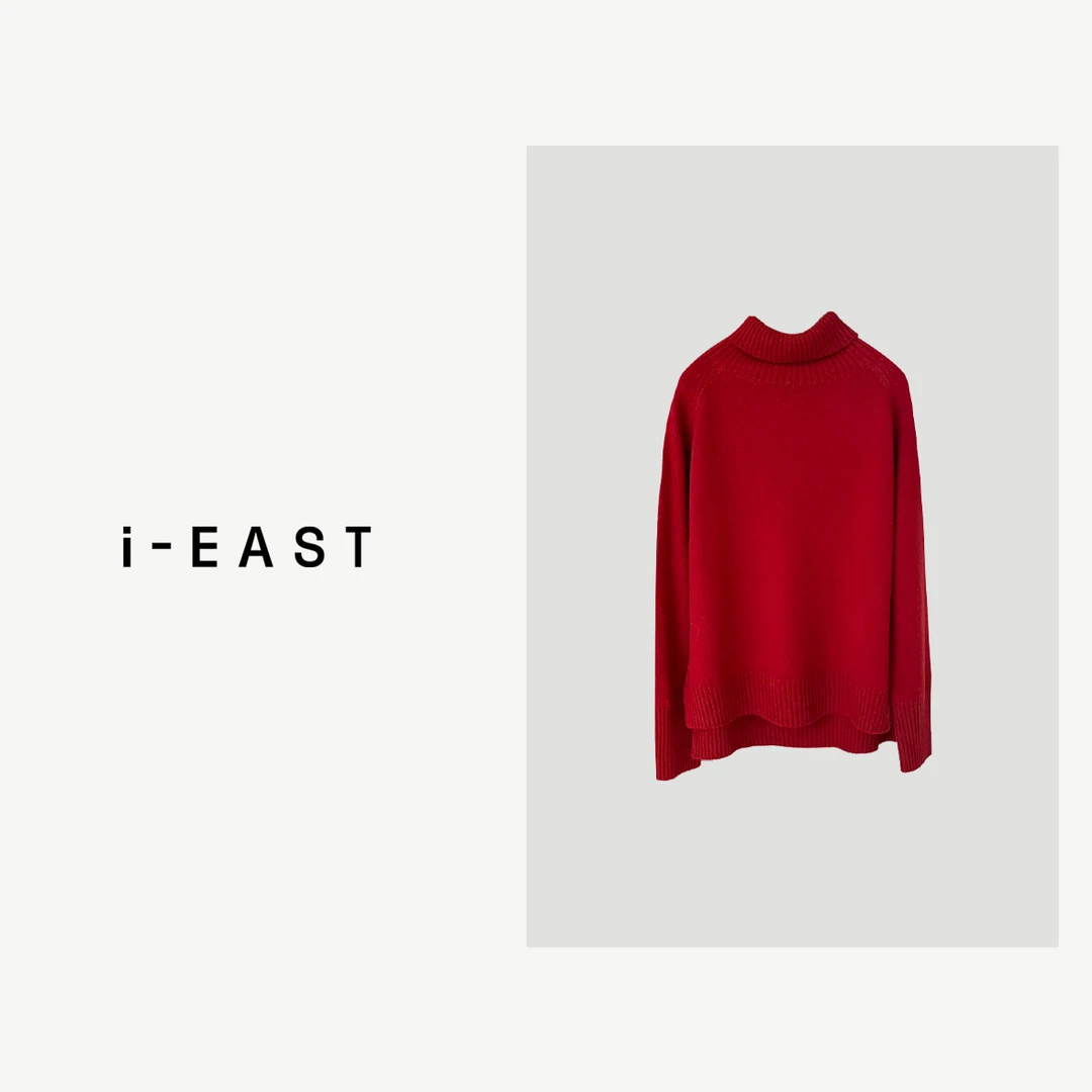 i-EAST 慵懒月光~超百搭的高领毛衣-3D T11902