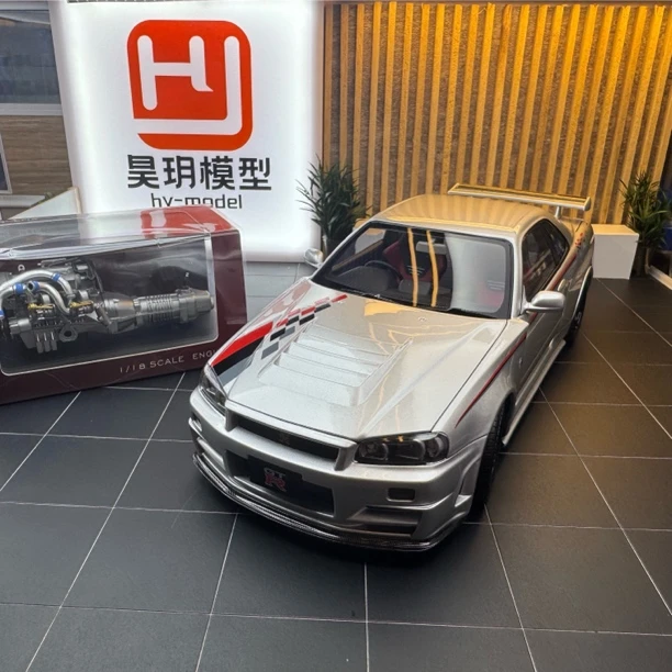 MOTORHELIX  MH1:18尼桑R34 Nissan Skyline GT-R NISMO 汽车模型
