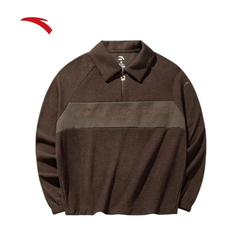 【训练】安踏套头运动卫衣女秋季新款时尚休闲上衣套头衫/162437714