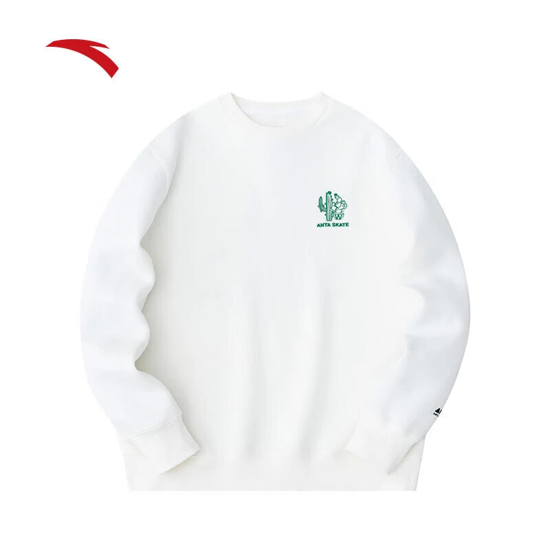 安踏弹力易打理套头卫衣男女夏季新款长袖圆领套头衫172428706