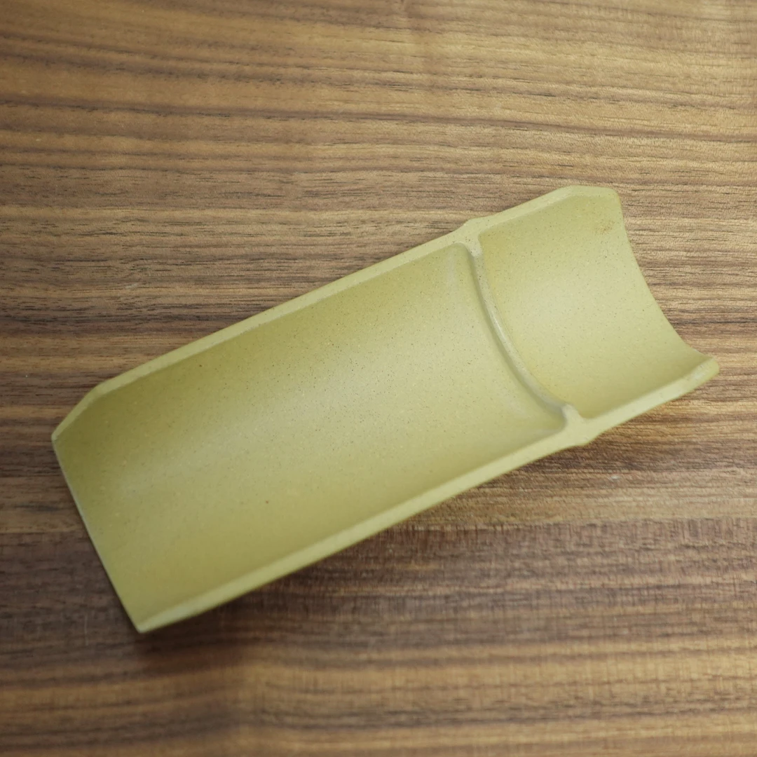 【段泥竹茶荷】紫砂赏茶盒茶道零配
