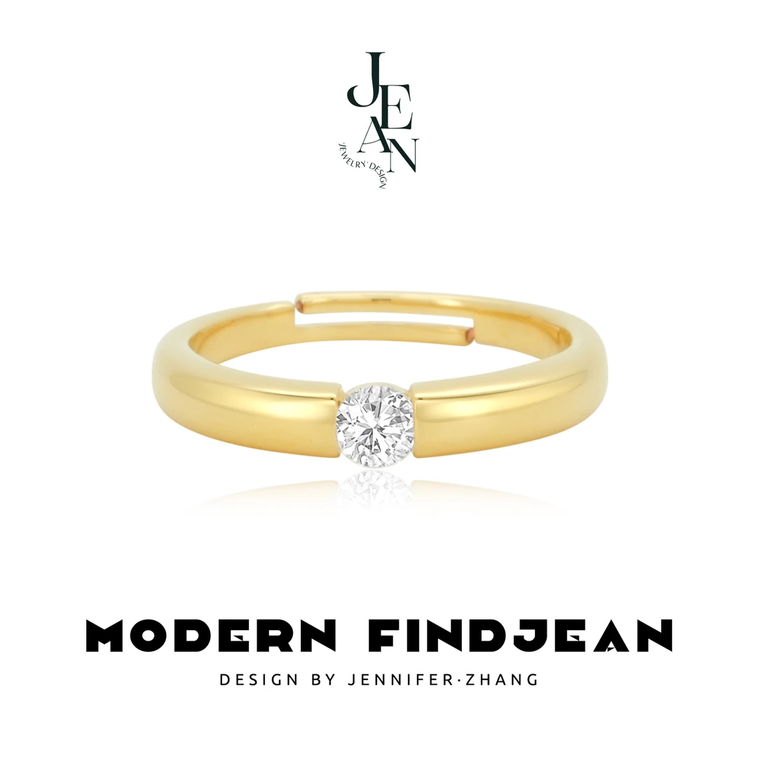 铜合金戒指 8358【印记】｜老钱风ins｜高级百搭轻奢简约小众时尚