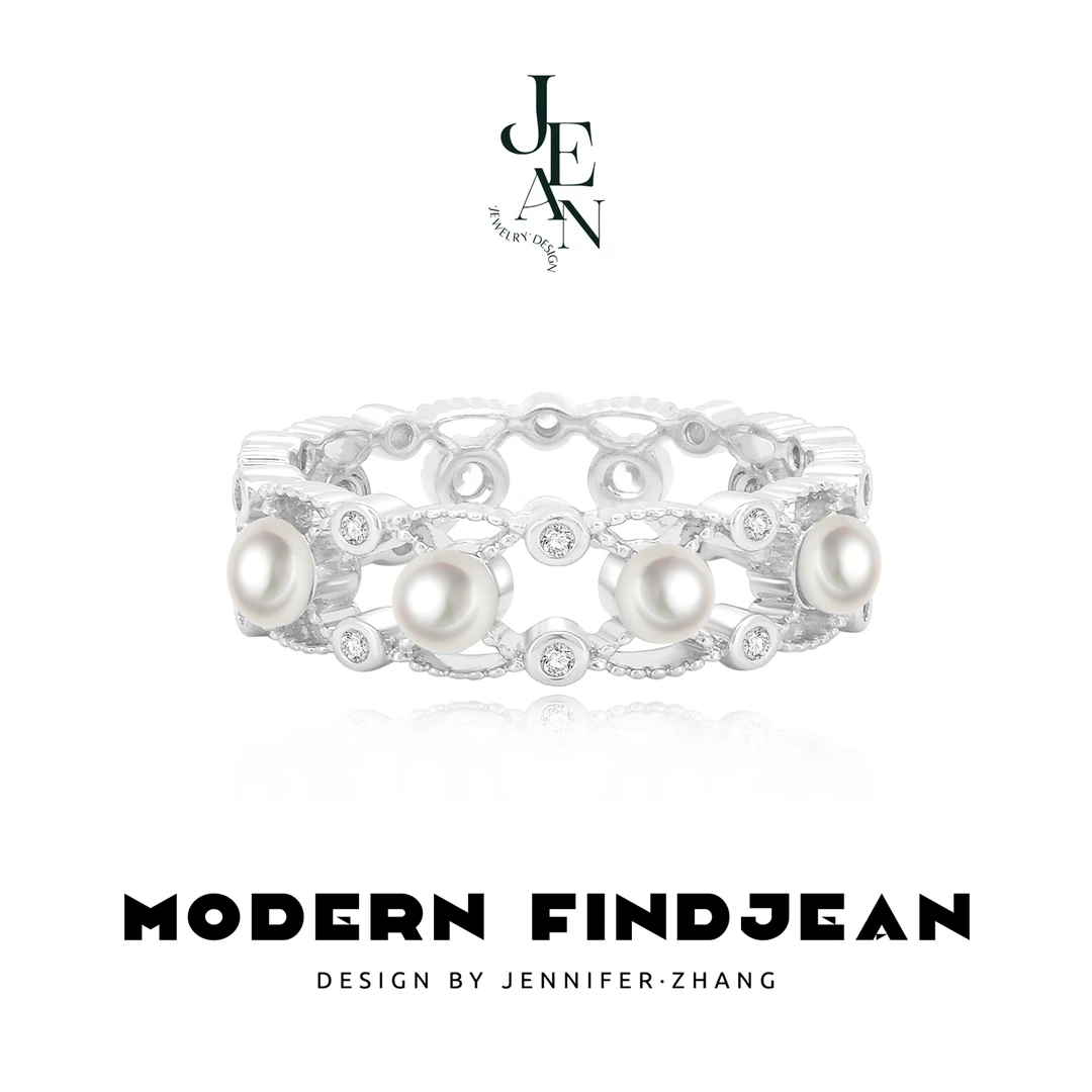 铜合金戒指 Nacré【花间蕾丝】优雅梦纱｜高级感轻奢气质百搭ins简约