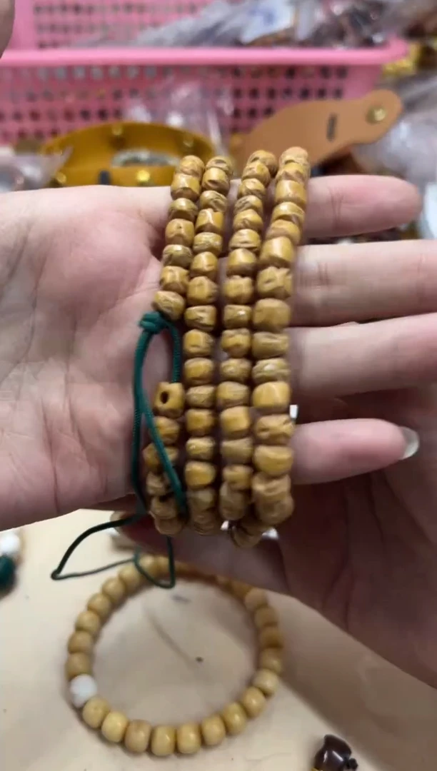 【闪购商品】柏香籽/百香籽手串100506 百香热振大肠镶嵌银钉款手持