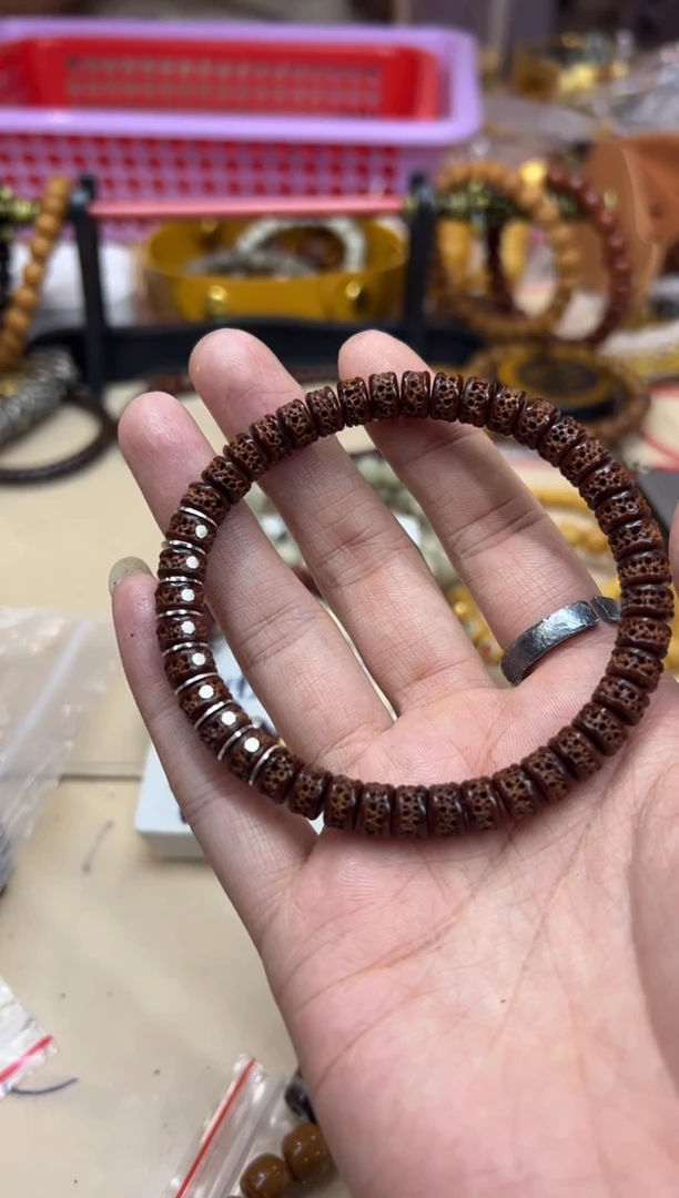 【闪购商品】紫金鼠手串092031 紫金鼠鼠嘎镶嵌银款