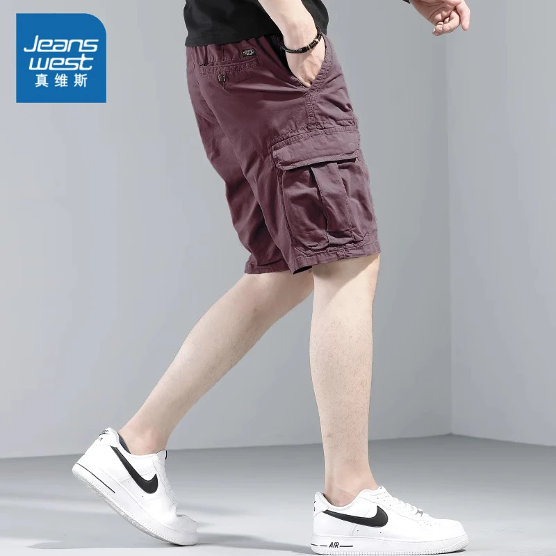 真维斯新款工装短裤男士夏季时尚潮流五分裤子休闲运动高街中裤男