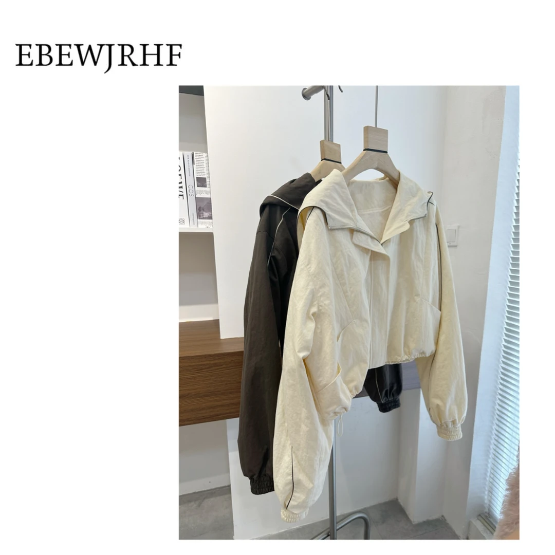 EBEWJRHF设计师定制款高腰抽绳时尚潮流短款外套333552