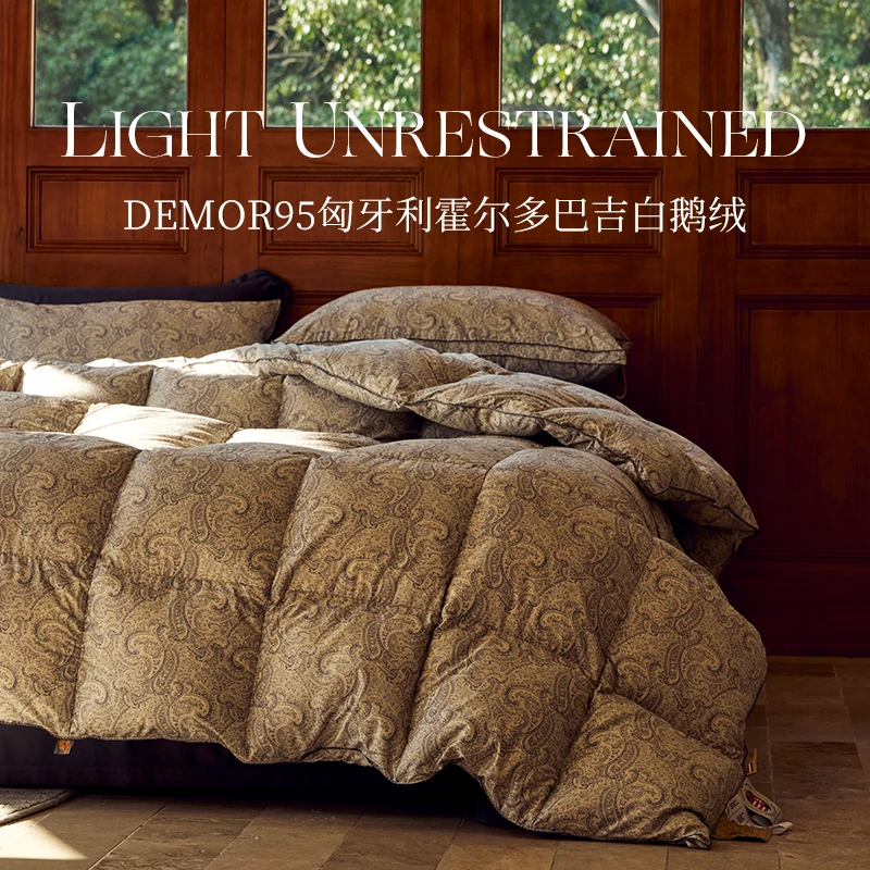 demor【斯洛克蓝】羽绒被匈牙利极寒地区优质95白鹅绒保暖被