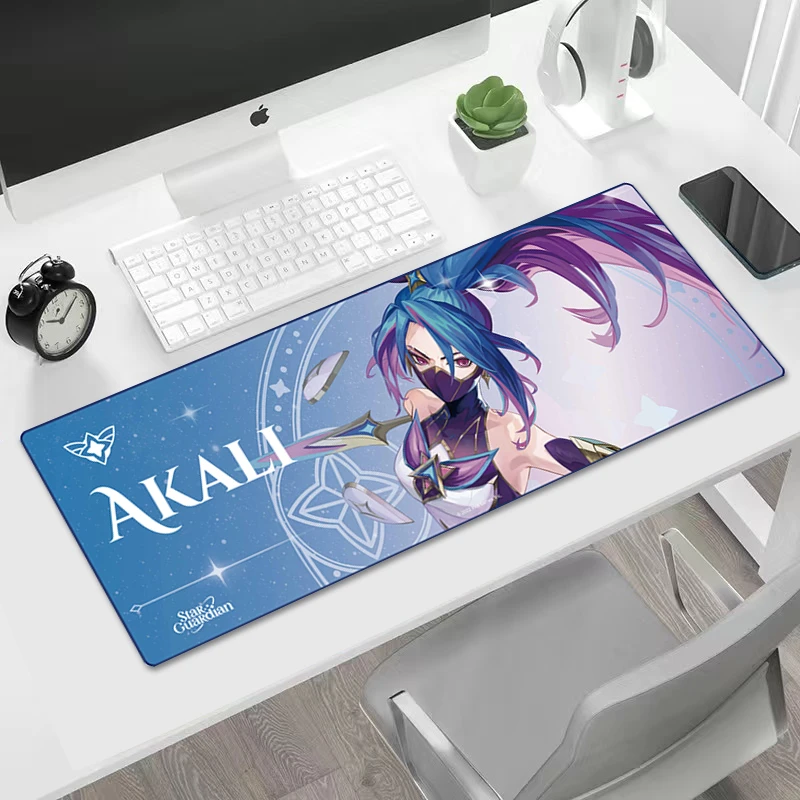 罗技星之守护者联名 正版游戏桌垫阿卡丽办公电竞加厚动漫 鼠标垫