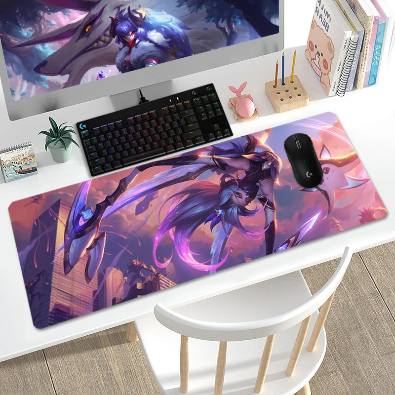 适用罗技游戏电脑鼠标垫 电竞办公布垫细面 加厚加大橡胶定制丝滑