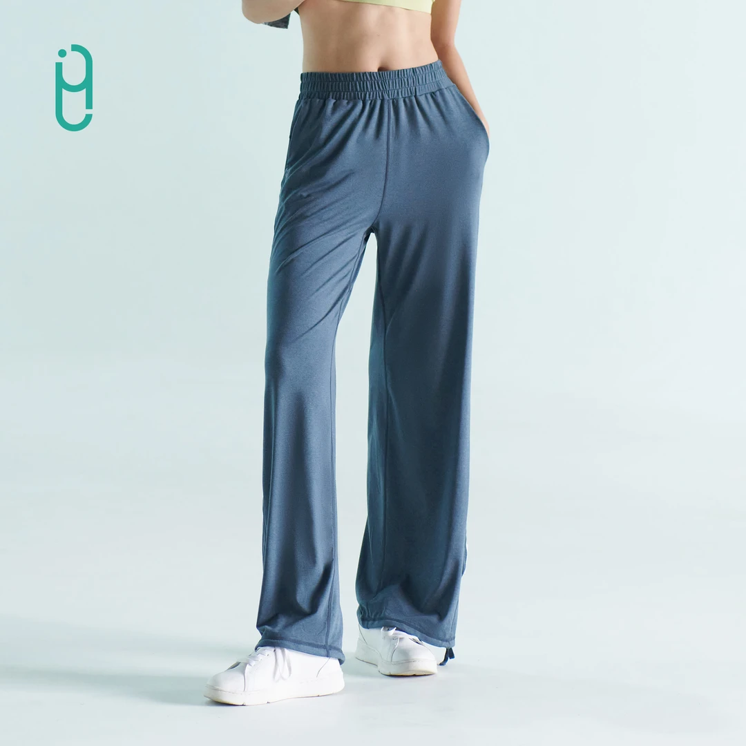 YLI云感裤春秋女士裸感亲肤百搭休闲裤宽松舒适显瘦显腿长直筒裤