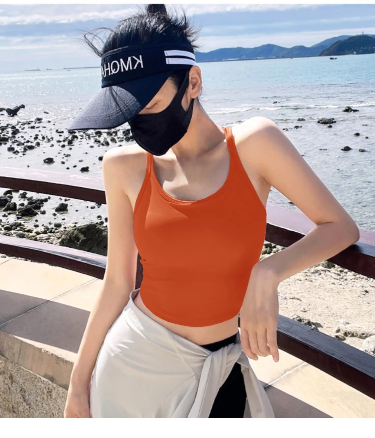 一体式运动内衣女性感细带瑜伽背心跑步健身工字文胸训练瑜伽服