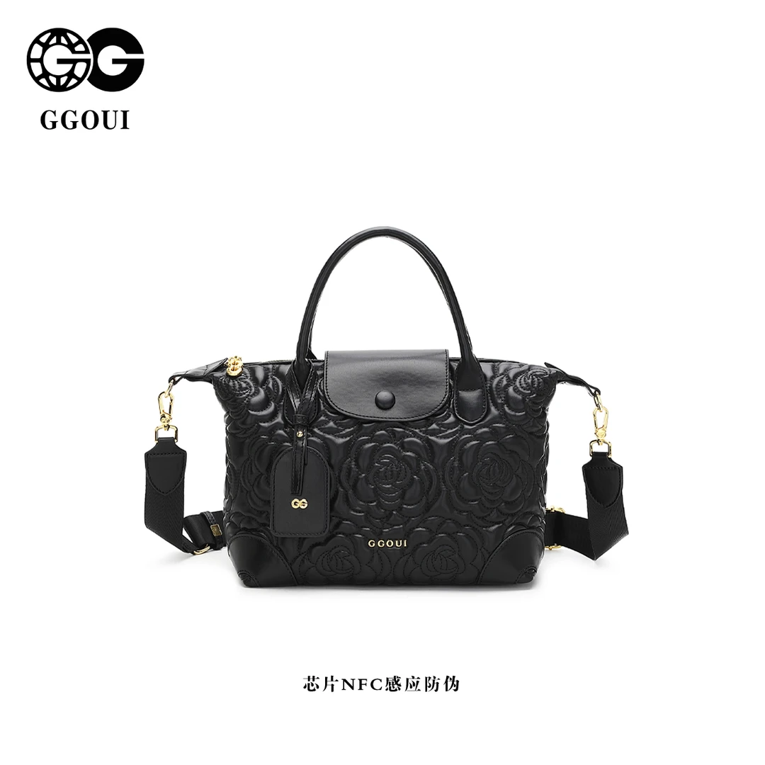 GG女士2025新款山茶花手提大包时尚百搭斜挎单肩包G3611