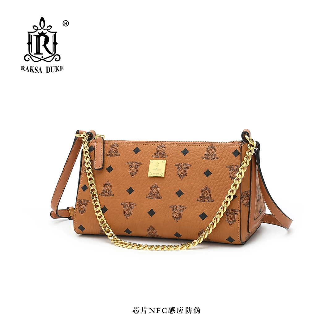 R RAKSA DUKE/罗萨公爵女士新款三角包潮流女斜挎包赠礼盒R0727