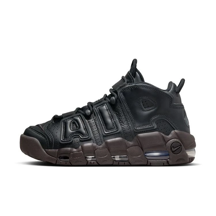 Nike 黑色皮蓬男女同款复古中帮篮球鞋 DV1137-001