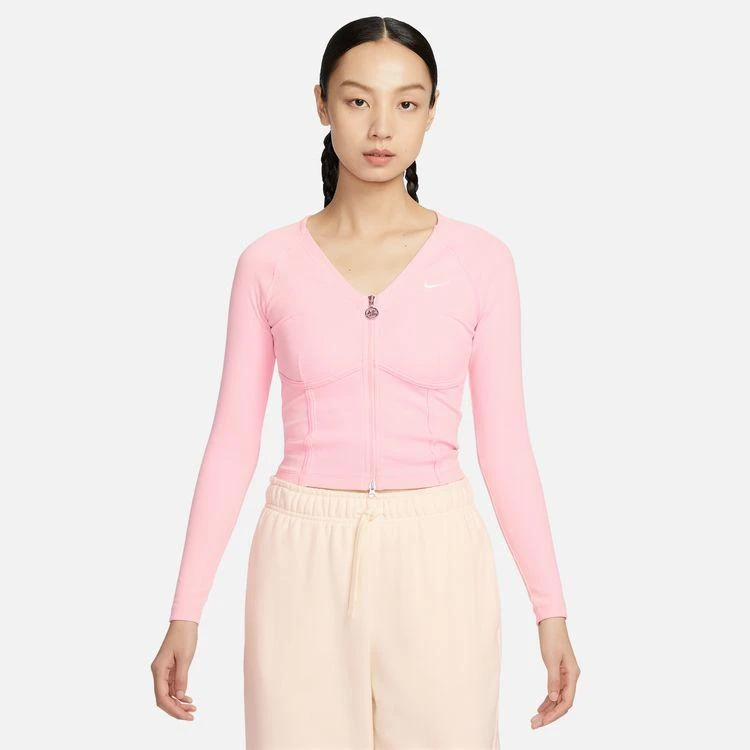 Nike 鱼骨衣女子粉色爆款新款长袖休闲运动 HF1133-631