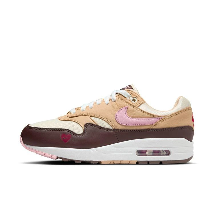 NIKE AIR MAX 1 87女低帮情人节限定气垫跑步鞋FZ4346-体测考