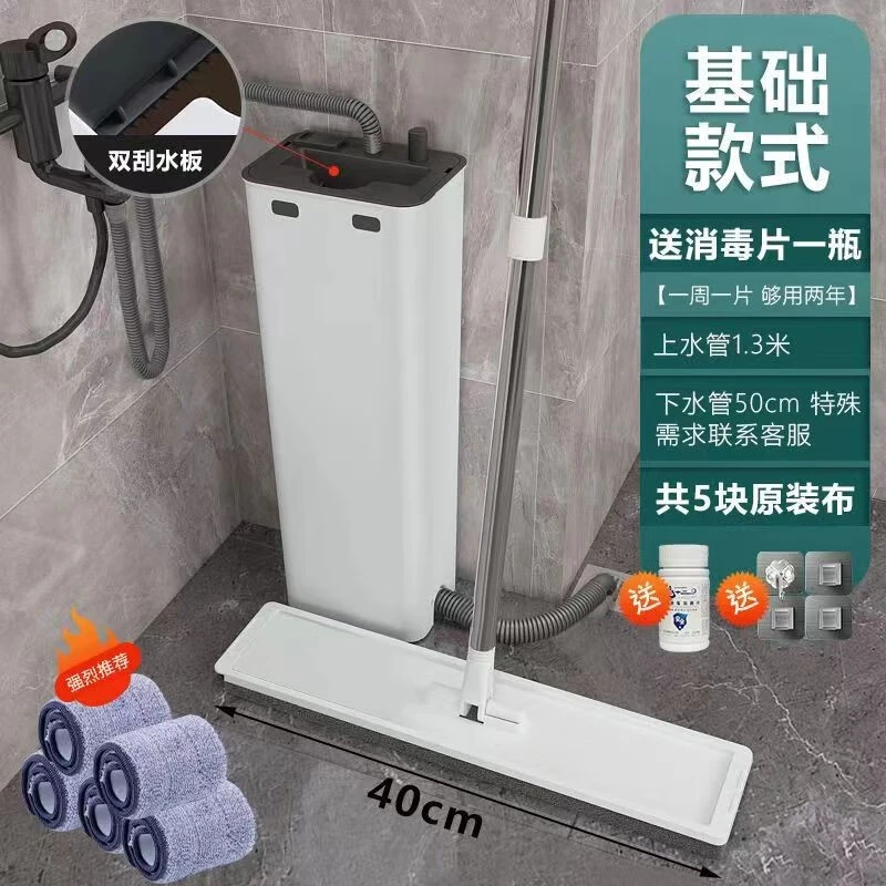 平板洗衣机拖把洗脱一体家用一拖净免手洗大号拖布懒人拖把桶