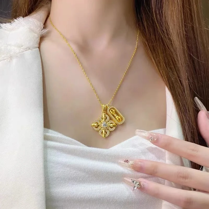 铜合金项链 C086 优雅设计感时尚小众气质轻奢百搭精致项链