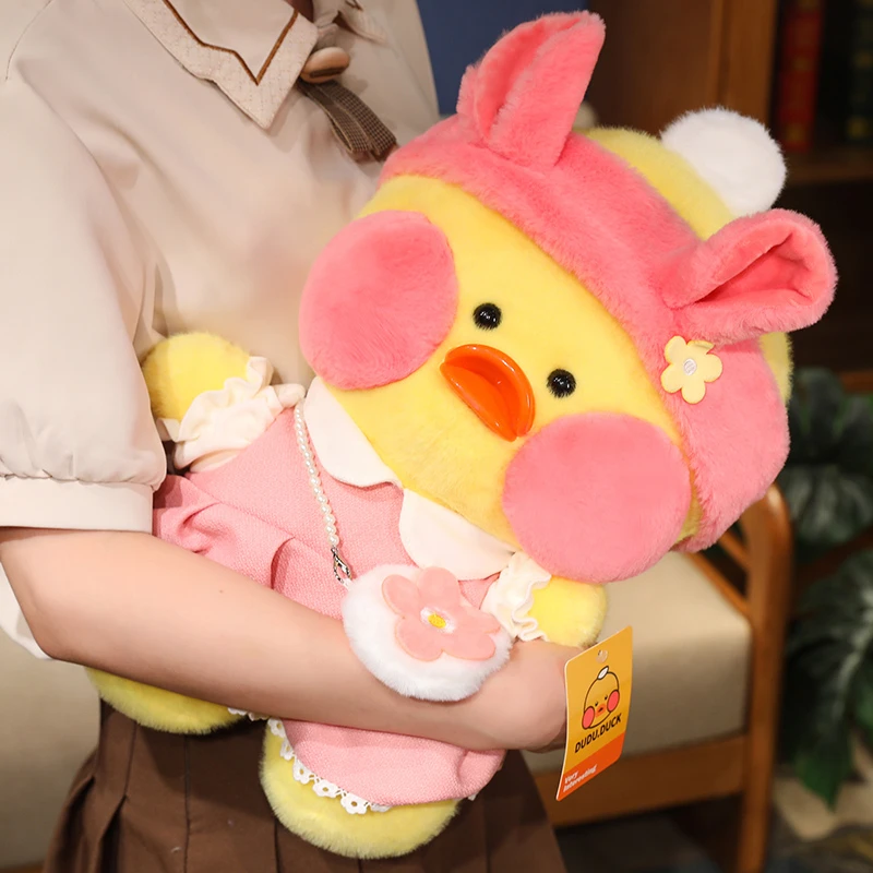 玻尿酸鸭毛绒玩具女生公仔娃娃送女睡觉玩偶小鸭子生日礼物加油鸭