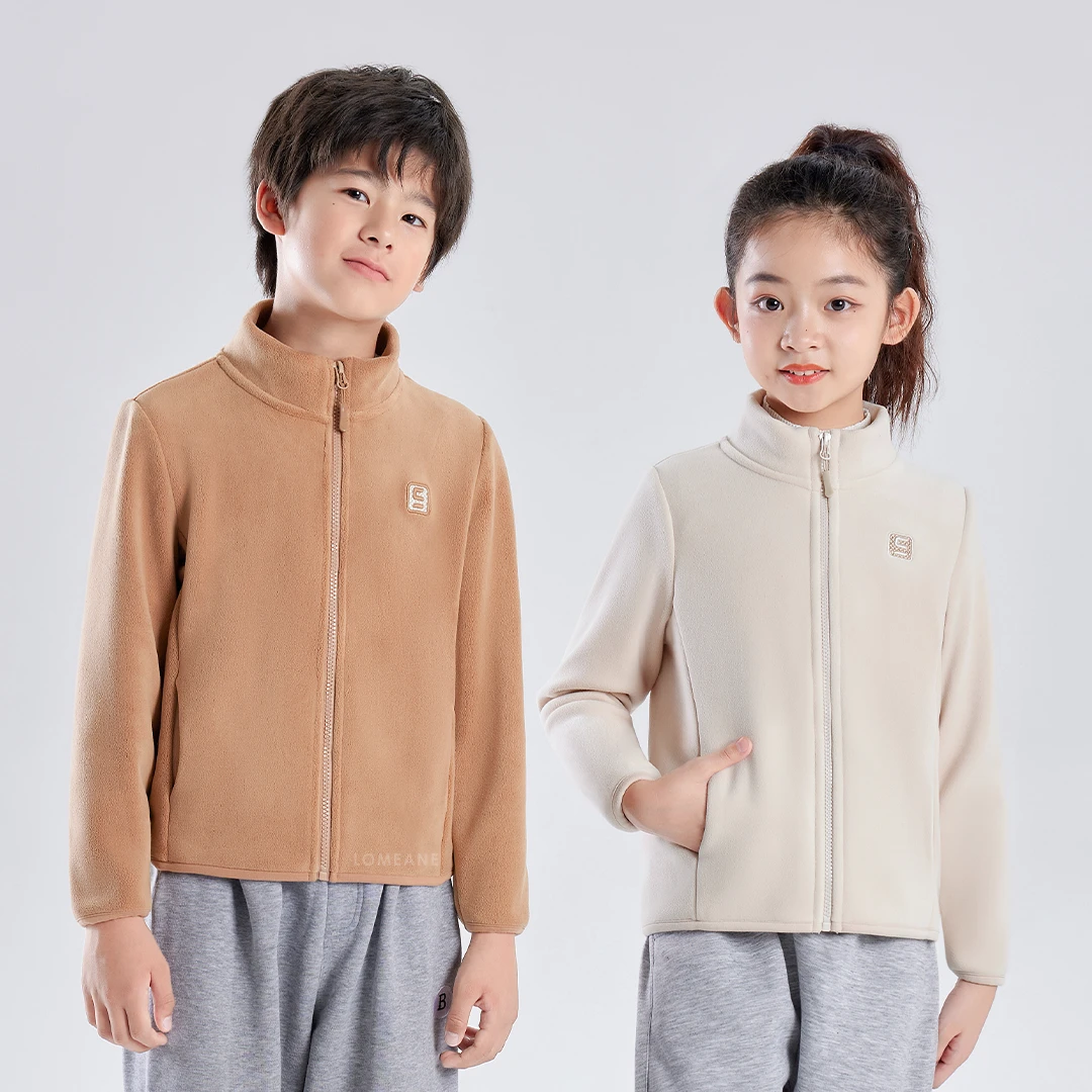 C2068云感绒男童女童户外休闲加绒加厚保暖上衣