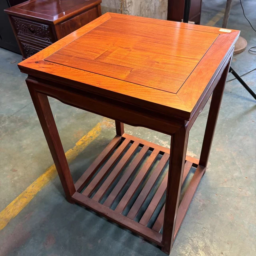 木换金    大果紫檀  两层 素面边几  （M04）