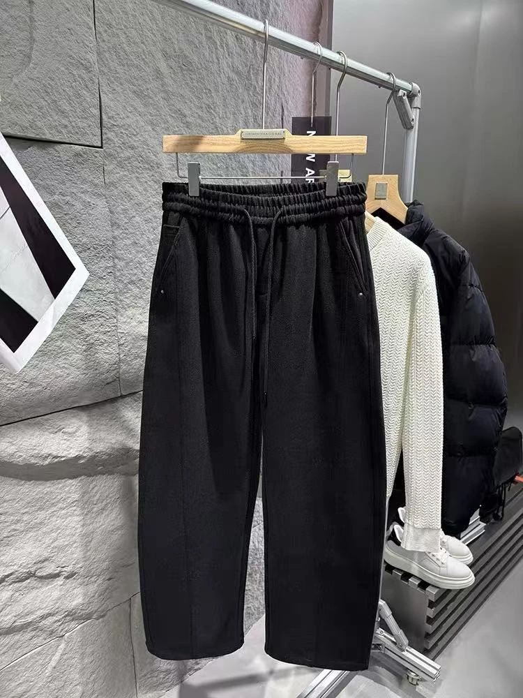 【1258】冬款加绒宽松休闲结构直筒阔版潮流休闲裤1258*JC