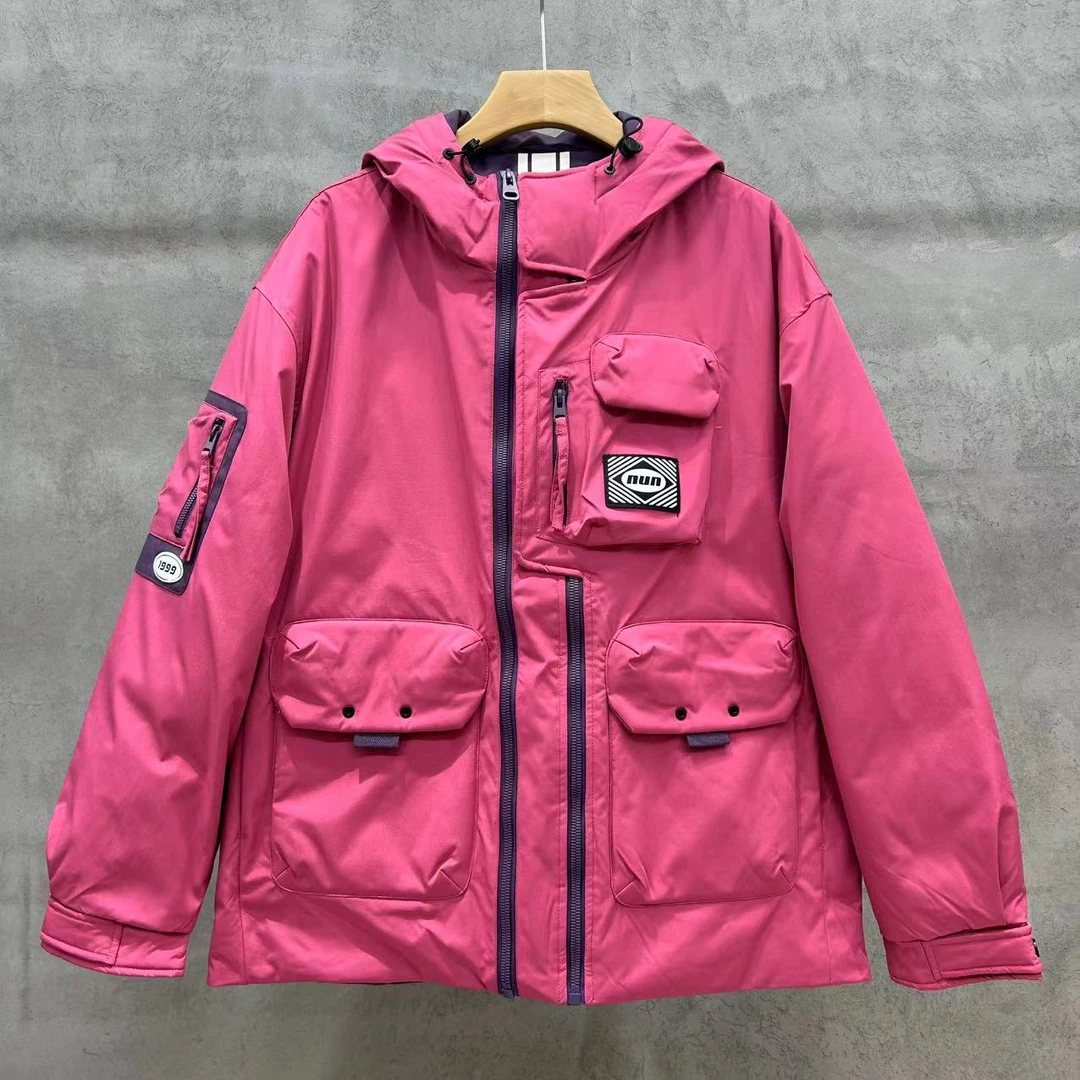 【秘境森林】草莓熊连帽男士加厚外套51002*羽