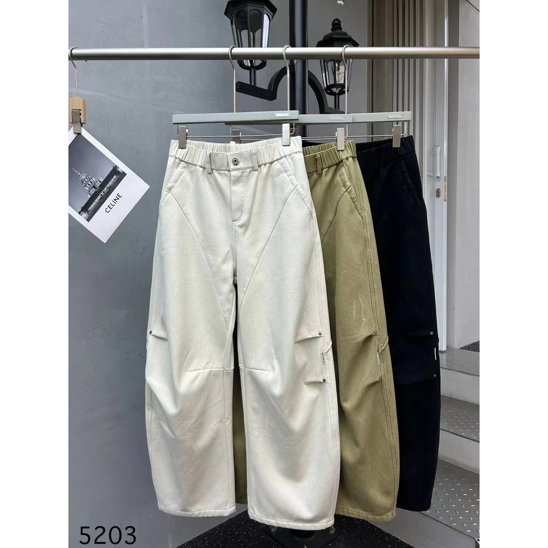 【5203】宽松休闲结构弯刀潮流工装裤5203*YLZ