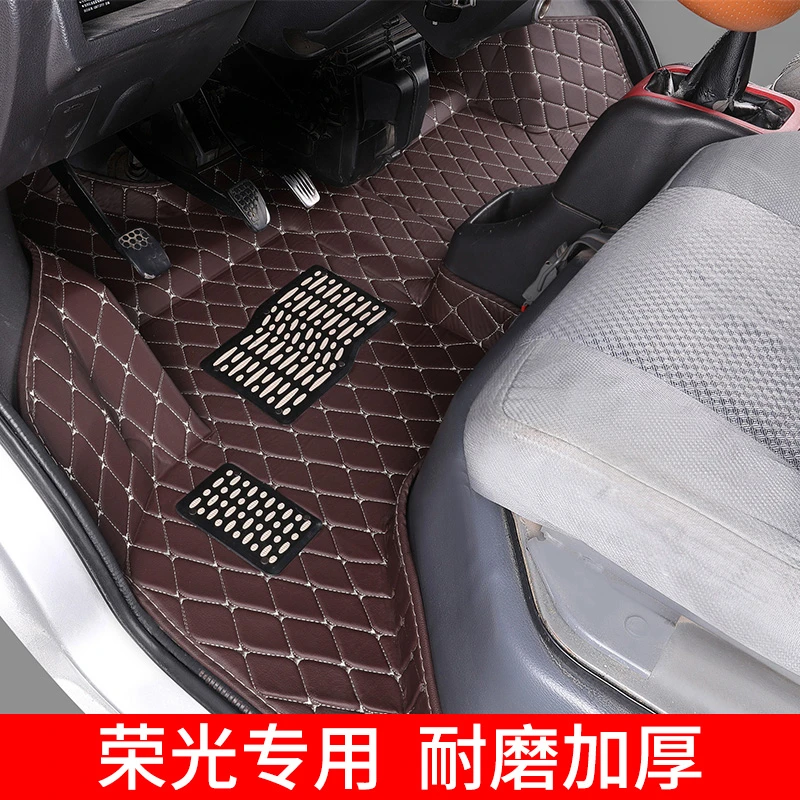 五菱荣光脚垫6407座8座前排荣光SV加长面包车小卡单双排耐磨地垫