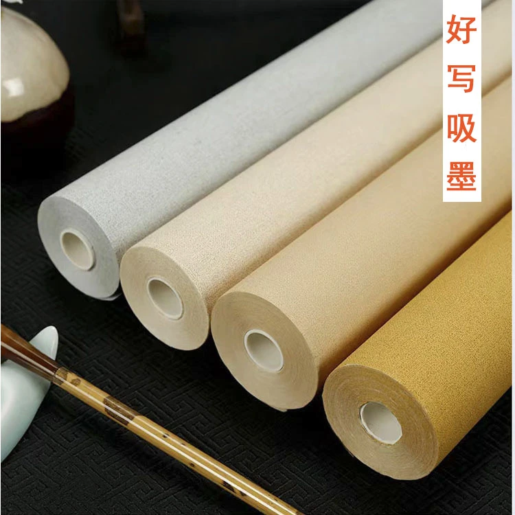 【老师专属】精品绢布纹20米宣纸长卷半生半熟宣纸好写吸墨小楷