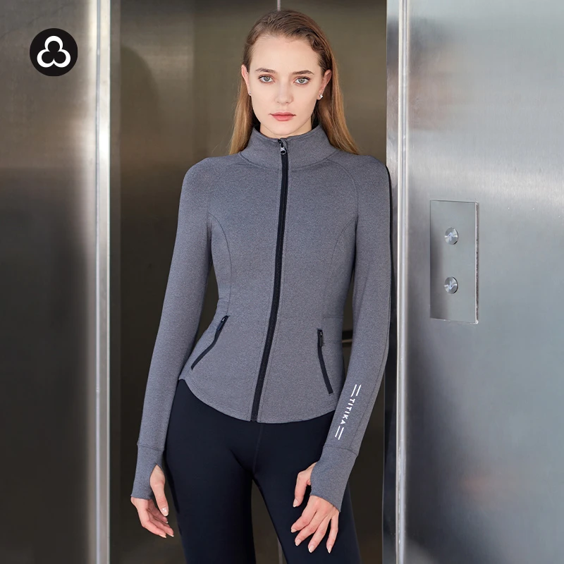 TITIKA健身跑步户外防风骑行运动长袖修身休闲外套-T 11042