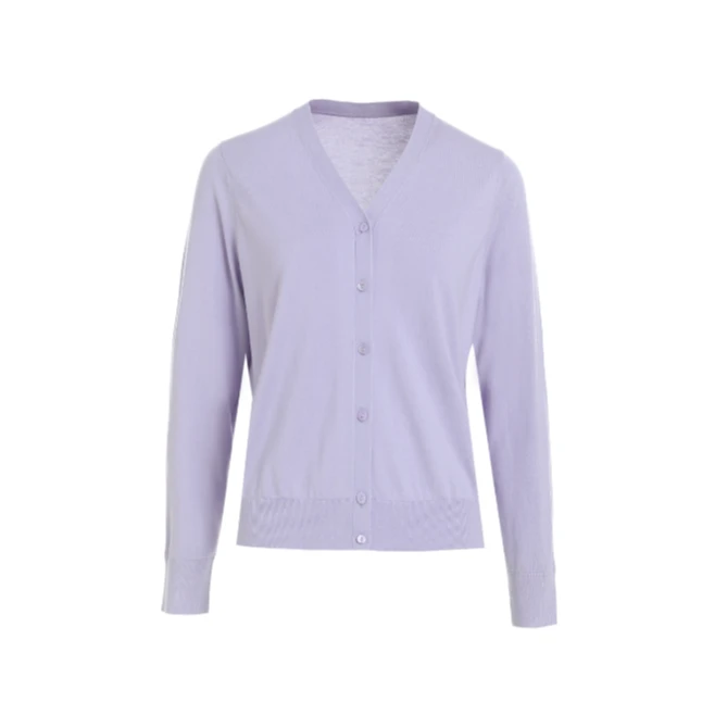 新款设计感长袖针织衫蓝色短款时尚百搭夏季女装毛针织衫LBD84223