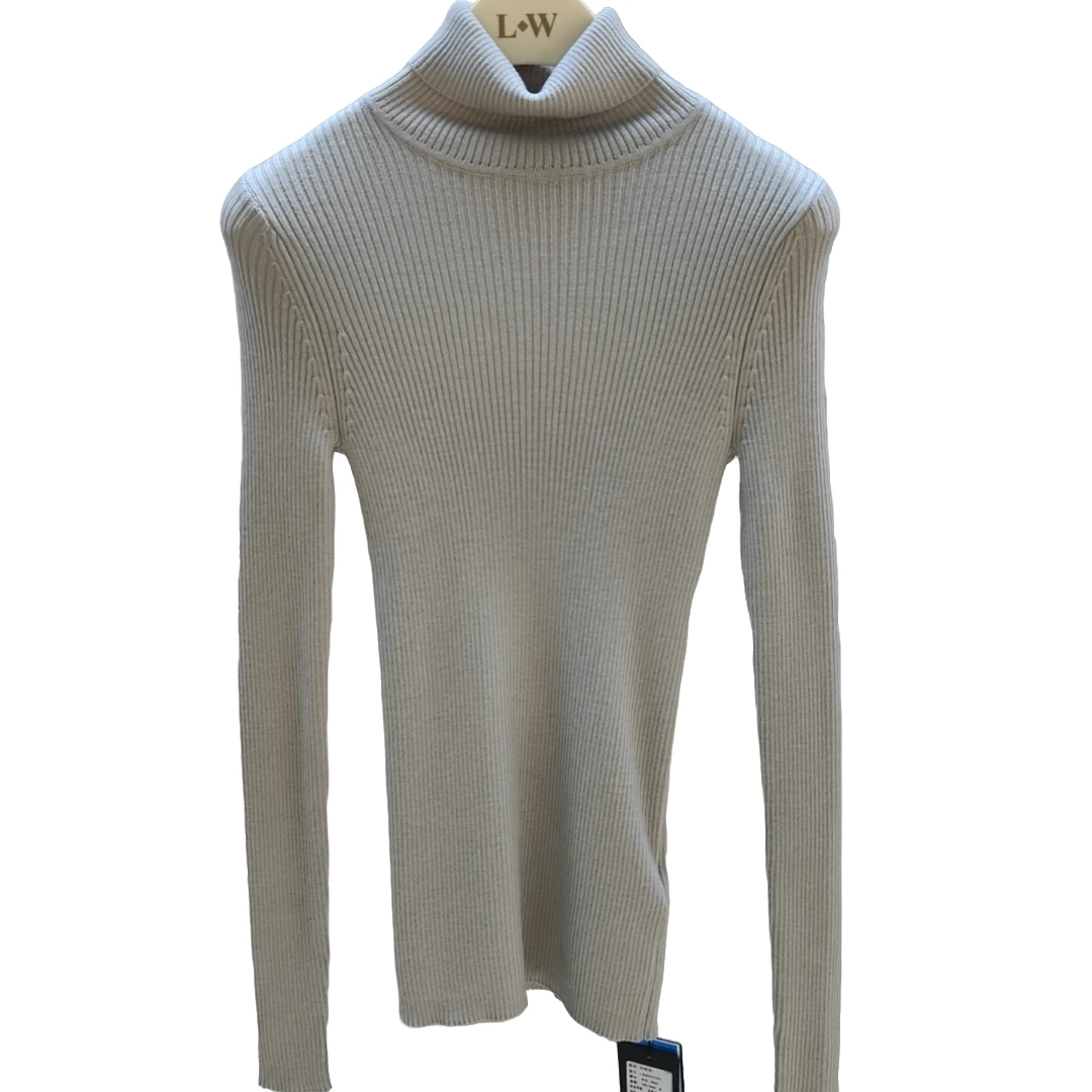 秋冬季设计感气质束腰显瘦修身时尚百搭打底女装毛针织衫LBA94225