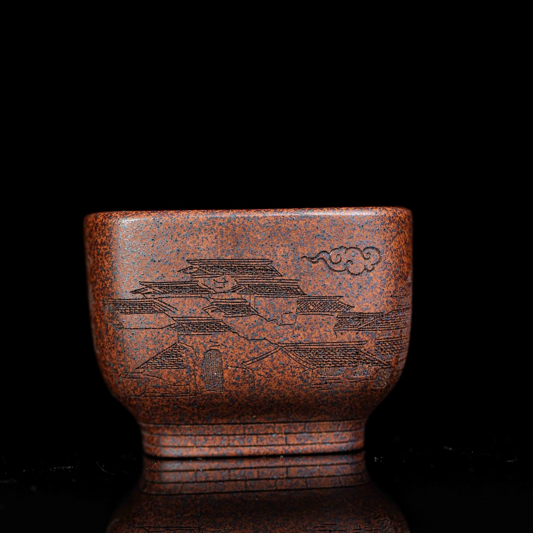 B48柴烧小桥流水入人家主人杯