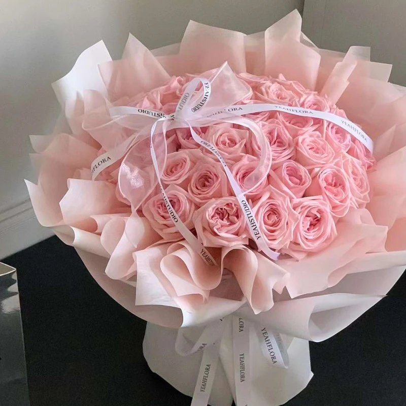 【女神驾到】33粉荔枝玫瑰全国粉玫瑰花卉鲜花速递同城花店配送生日道歉礼物花束上海北京广州小时达