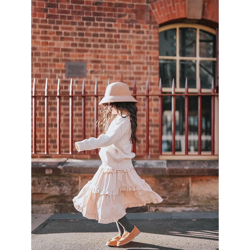 PISELLI史豌豆女童磨毛半裙 K1757