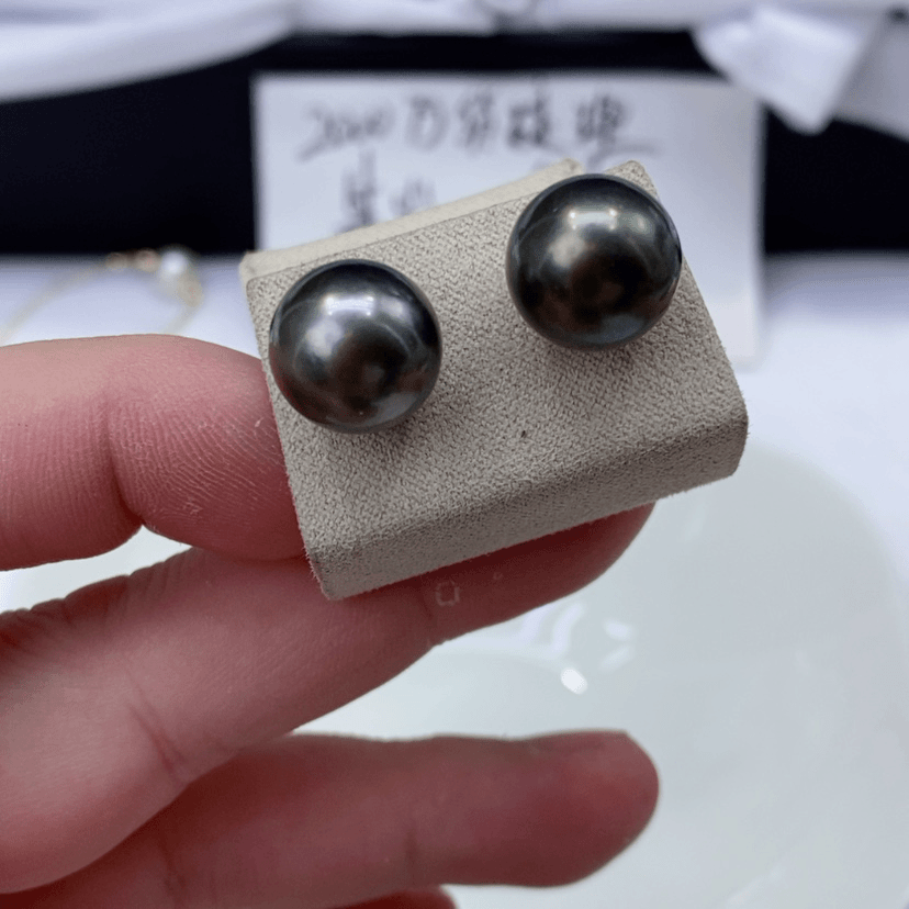【闪购商品】海水珍珠耳饰18K金镶嵌