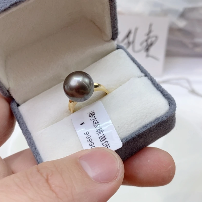【闪购商品】海水珍珠戒指18K金镶嵌