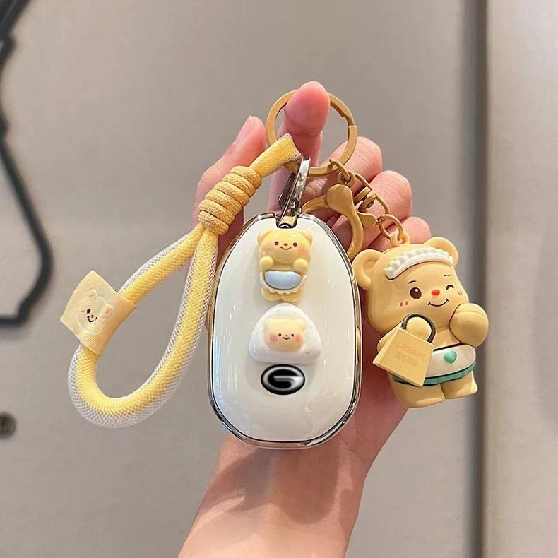 广汽传祺e8钥匙套2024款广汽E8MAX可爱Pro女150KM汽车用品包壳扣