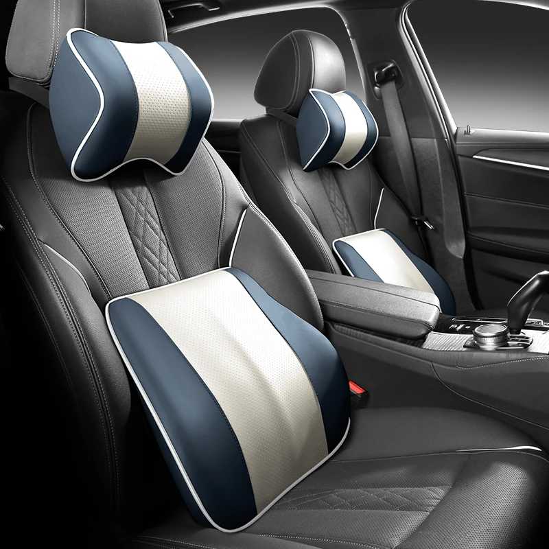 汽车头枕秋冬腰靠四季通记忆棉高端车载护颈枕腰靠抱枕