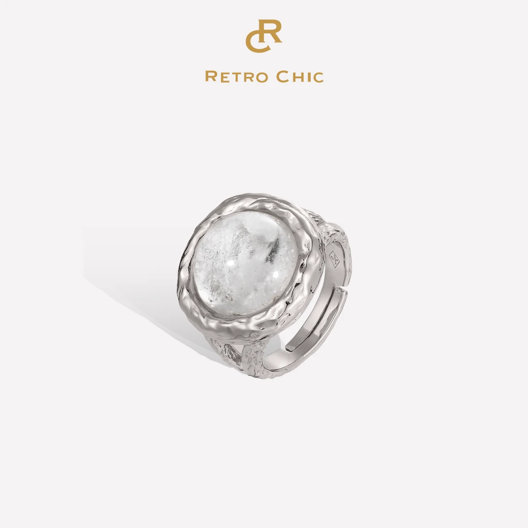 铜合金戒指  Retro Chic意大利复古时尚首饰 弗洛拉银色戒指