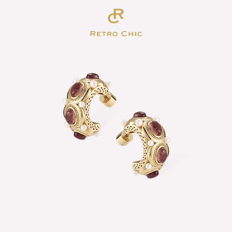 合金耳饰 Retro Chic意大利复古百搭首饰 圣索菲亚耳环