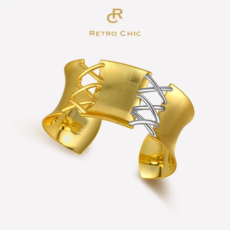 铜合金手镯 Retro Chic 意大利复古时尚首饰 绑带手镯