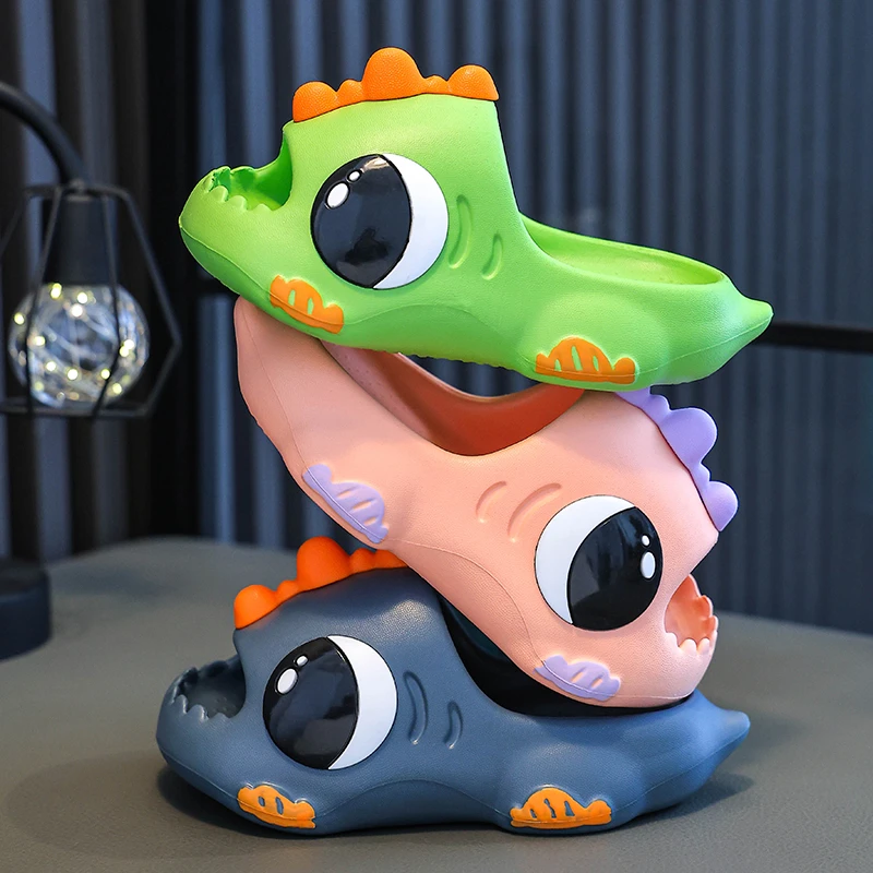 小恐龙儿童拖鞋男夏季宝宝室内家居防滑2024新款女孩凉拖女童轻便