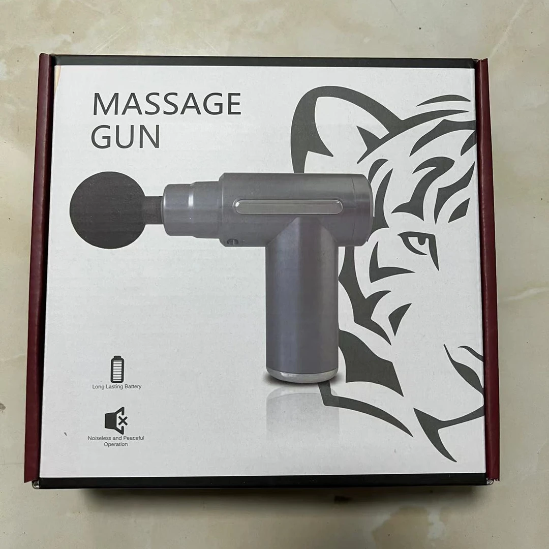 【四按摩头】筋膜枪健身按摩器肌肉放松便携充电大力按摩枪--FG